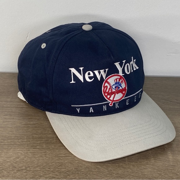 47 Brand New York Yankee’s Baseball Hat Mens Dark Blue Gray White Red Snap Cap - Picture 8 of 16